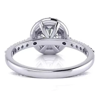 Lab Created 1 1/ ct. t.w. Grown Halo Diamond Engagement Ring 14K Gold