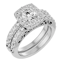 Lab Created 3 ct. t.w. Grown Diamond Bridal Set 14K Gold