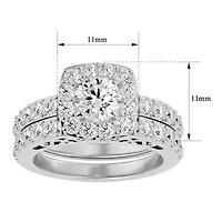 Lab Created 3 ct. t.w. Grown Diamond Bridal Set 14K Gold