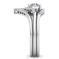 Lab Created 1 1/5 ct. t.w. Grown Diamond Bridal Set WIth Crown 14K Gold