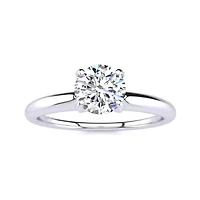 Lab Created 1/2 Carat Grown Diamond Solitaire Ring 14K Yellow Gold