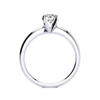 Lab Created 1/2 Carat Grown Diamond Solitaire Ring 14K Yellow Gold