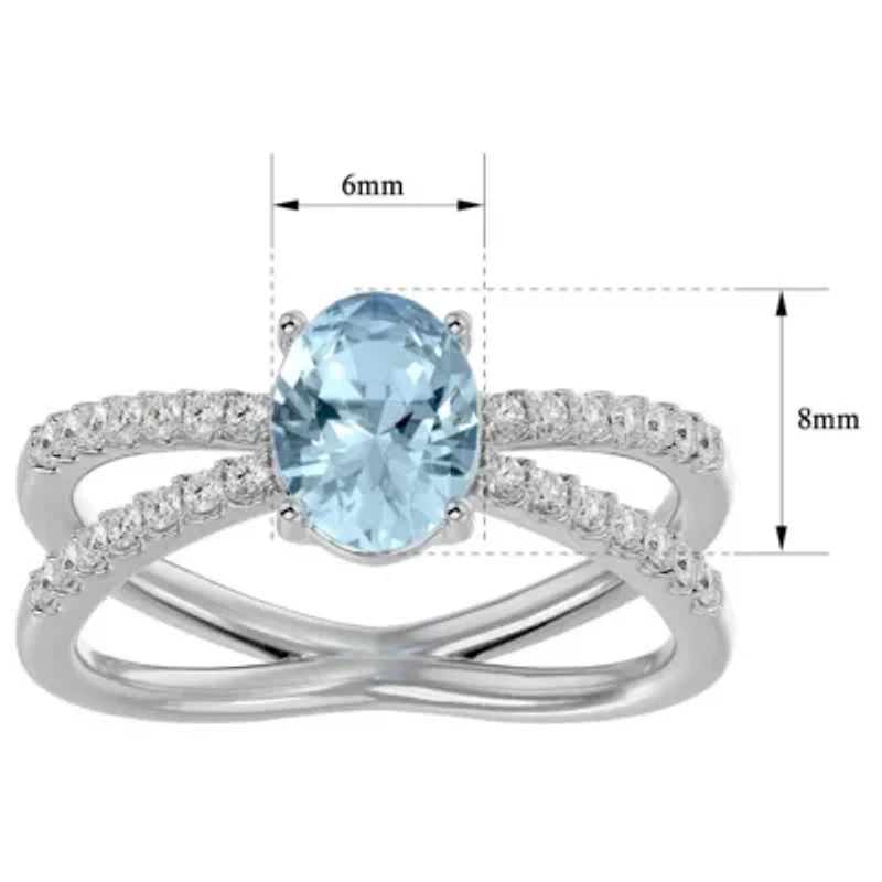 Lab Created 1 1/2 ct. t.w. Oval Shape Emerald and Halo Diamond Ring Sterling Silver