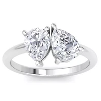 Lab Created 2 ct. t.w. Grown Diamond Toi Et Moi Ring, Pear-Pear, 14K Gold