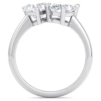 Lab Created 2 ct. t.w. Grown Diamond Toi Et Moi Ring, Heart-Oval, 14K Gold