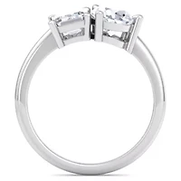 Lab Created 2 ct. t.w. Grown Diamond Toi Et Moi Ring, Emerald-Pear, 14K Gold