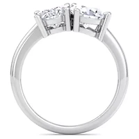 Lab Created 2 ct. t.w. Grown Diamond Toi Et Moi Ring, Oval-Pear, 14K Gold