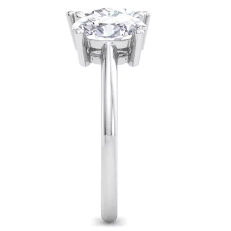 Lab Created 2 ct. t.w. Grown Diamond Toi Et Moi Ring, Oval-Pear, 14K Gold