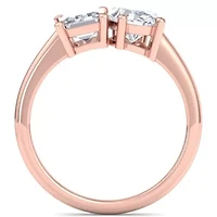 Lab Created 2 ct. t.w. Grown Diamond Toi Et Moi Ring, Emerald-Oval, 14K Gold