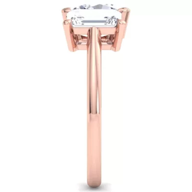 Lab Created 2 ct. t.w. Grown Diamond Toi Et Moi Ring, Emerald-Oval, 14K Gold