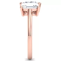Lab Created 2 ct. t.w. Grown Diamond Toi Et Moi Ring, Emerald-Oval, 14K Gold
