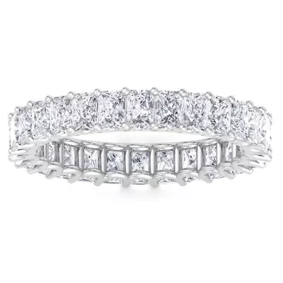 Lab Created ct. t.w. Princess Cut Grown Diamond Eternity Ring 14 Karat Gold