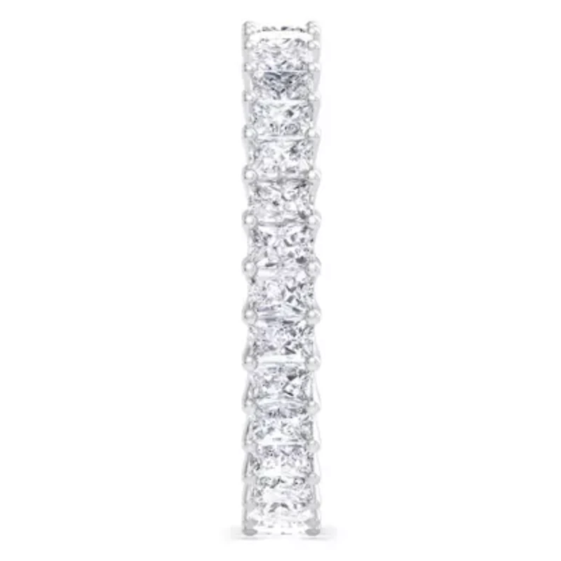 Lab Created ct. t.w. Princess Cut Grown Diamond Eternity Ring 14 Karat Gold