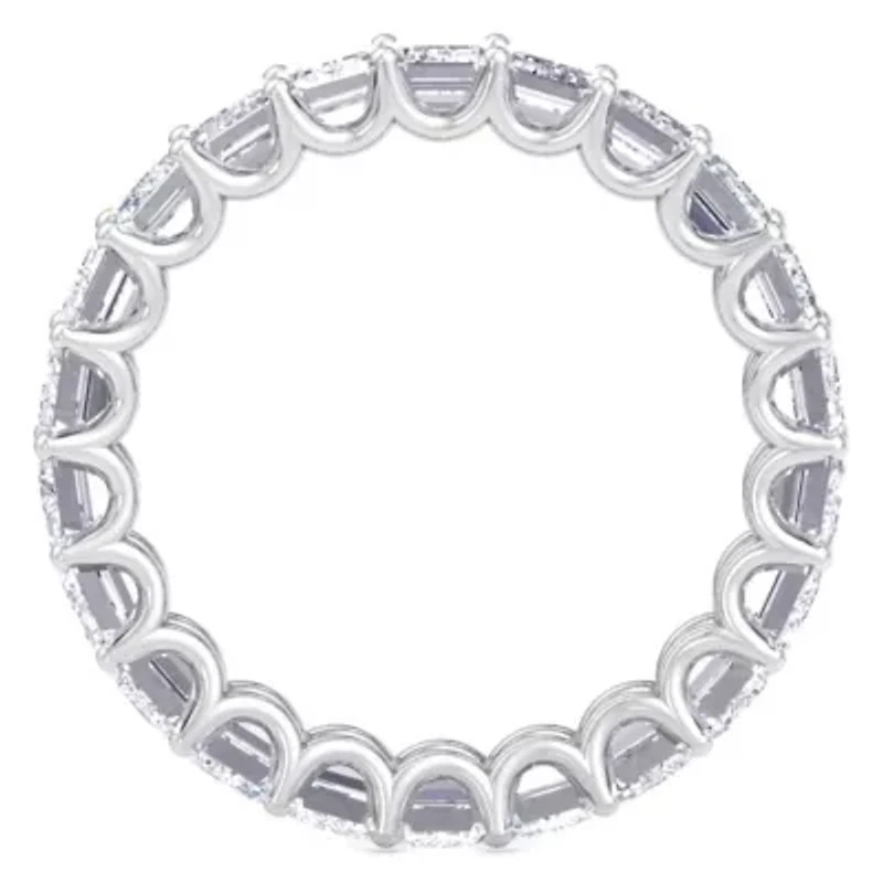 Lab Created / ct. t.w. Emerald Cut Grown Diamond Eternity Ring 14 Karat Gold
