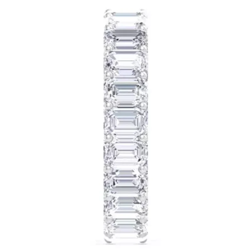Lab Created / ct. t.w. Emerald Cut Grown Diamond Eternity Ring 14 Karat Gold
