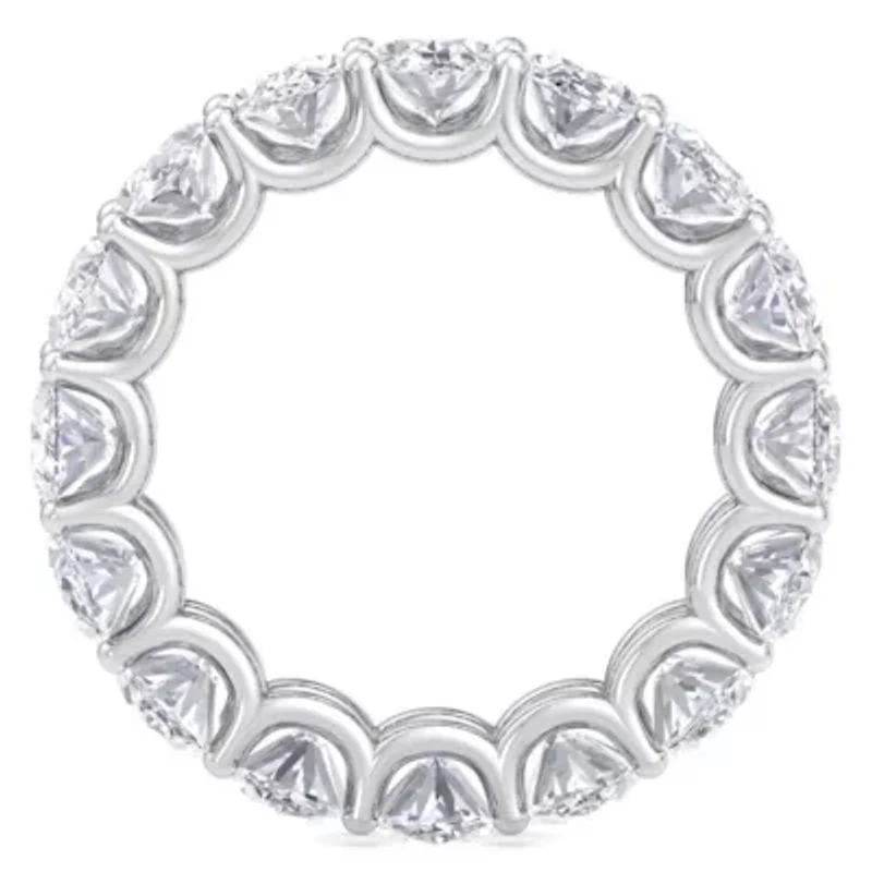 Lab Created 9 ct. t.w. Oval Shape Grown Diamond Eternity Ring 14 Karat Gold
