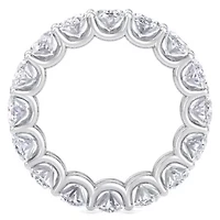 Lab Created 9 ct. t.w. Oval Shape Grown Diamond Eternity Ring 14 Karat Gold