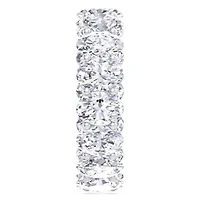 Lab Created 9 ct. t.w. Oval Shape Grown Diamond Eternity Ring 14 Karat Gold