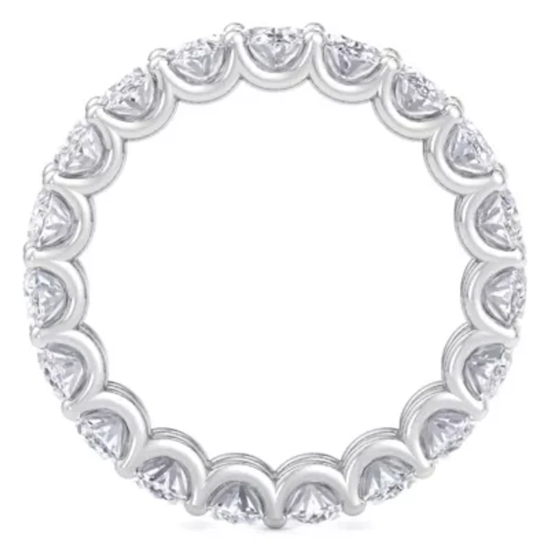 Lab Created 5 1/4 ct. t.w. Oval Shape Grown Diamond Eternity Ring 14 Karat Gold
