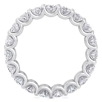 Lab Created 5 1/4 ct. t.w. Oval Shape Grown Diamond Eternity Ring 14 Karat Gold