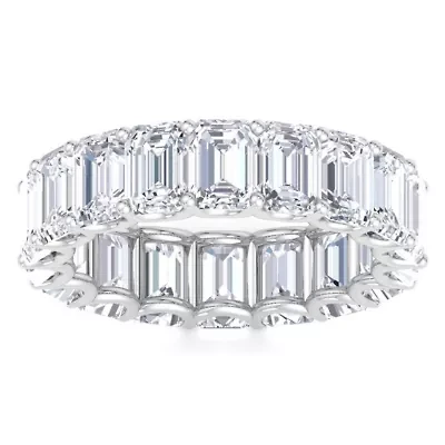 Lab Created / ct. t.w. Emerald Cut Grown Diamond Eternity Ring 14 Karat Gold