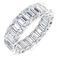 Lab Created / ct. t.w. Emerald Cut Grown Diamond Eternity Ring 14 Karat Gold