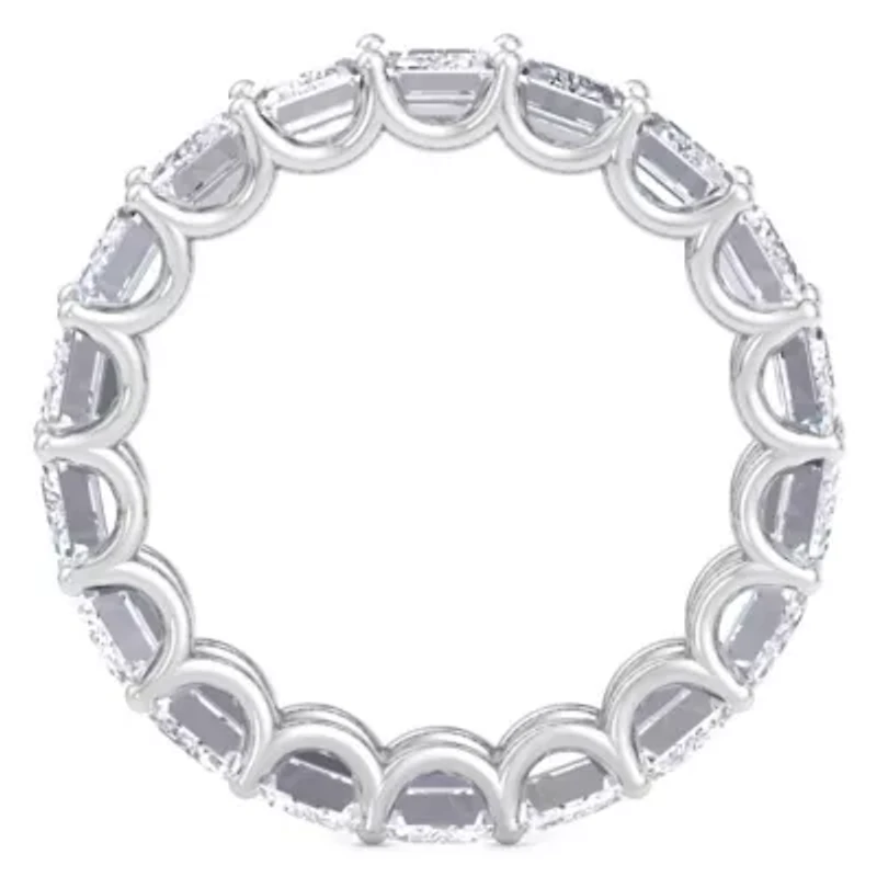 Lab Created / ct. t.w. Emerald Cut Grown Diamond Eternity Ring 14 Karat Gold