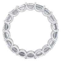 Lab Created / ct. t.w. Emerald Cut Grown Diamond Eternity Ring 14 Karat Gold