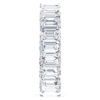 Lab Created / ct. t.w. Emerald Cut Grown Diamond Eternity Ring 14 Karat Gold