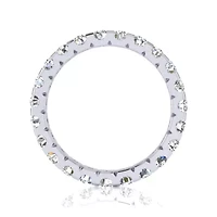 Lab Created ct. t.w. Round Grown Diamond Eternity Ring 14 Karat Gold