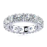 Lab Created 5 ct. t.w. Round Grown Diamond Eternity Ring 14 Karat Gold