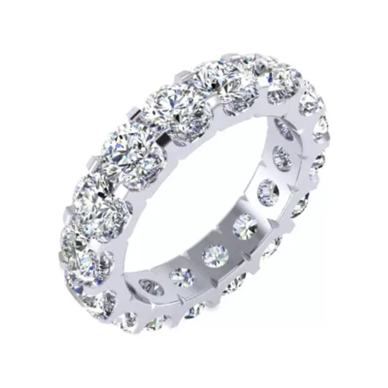 Lab Created 5 ct. t.w. Round Grown Diamond Eternity Ring 14 Karat Gold