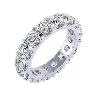 Lab Created 5 ct. t.w. Round Grown Diamond Eternity Ring 14 Karat Gold