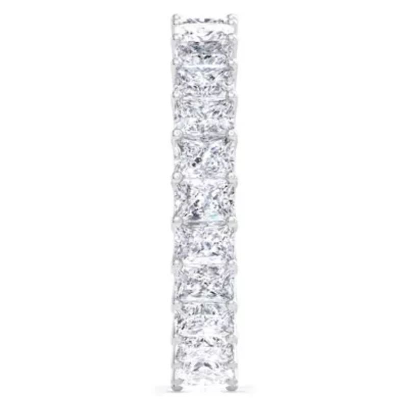 Lab Created ct. t.w. Princess Cut Grown Diamond Eternity Ring 14 Karat Gold