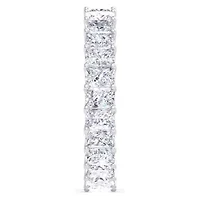Lab Created ct. t.w. Princess Cut Grown Diamond Eternity Ring 14 Karat Gold