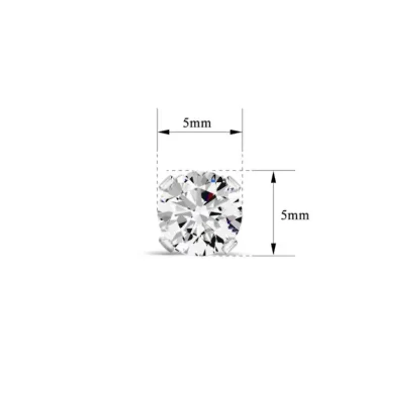 1 ct. t.w. Moissanite Screw Back Stud Earrings 14K Gold