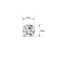 1 ct. t.w. Moissanite Screw Back Stud Earrings 14K Gold