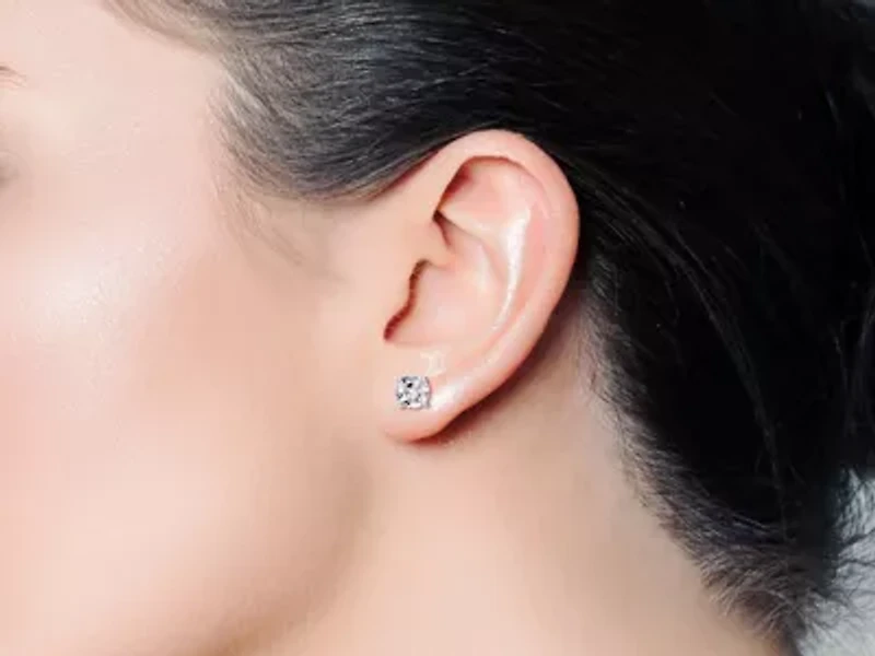 1 ct. t.w. Moissanite Screw Back Stud Earrings 14K Gold