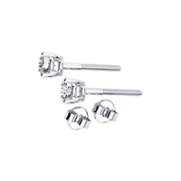 Lab Created 1 1/2 Carat Grown Diamond Stud Earrings 14K Yellow Gold