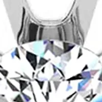 Lab Created 1/2 Carat Grown Diamond Solitaire Necklace 14K Yellow Gold, 18 Inches