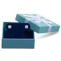 Lab Created 1 Carat Grown Diamond Stud Earrings 14K Yellow Gold