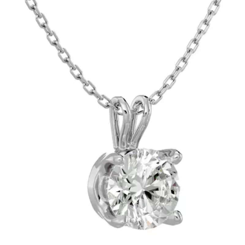 2 ct. t.w. Round Brilliant Moissanite Necklace 14 Karat Gold