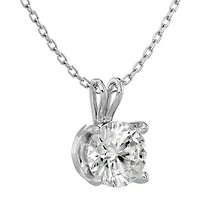 2 ct. t.w. Round Brilliant Moissanite Necklace 14 Karat Gold