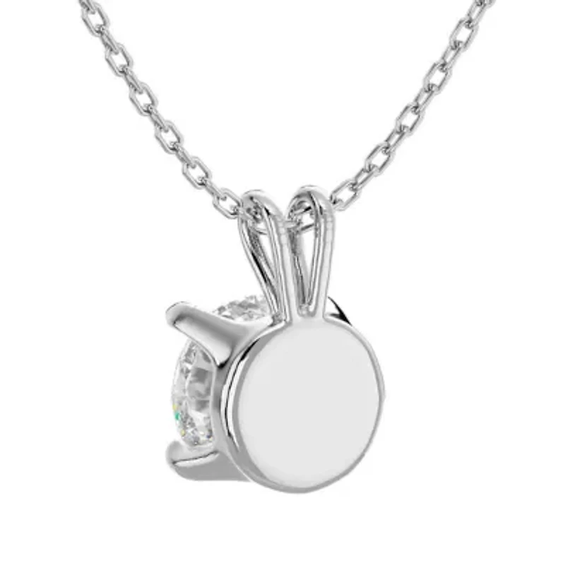 2 ct. t.w. Round Brilliant Moissanite Necklace 14 Karat Gold