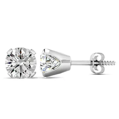 2 ct. t.w. Moissanite Stud Earrings Set 14 Karat Gold