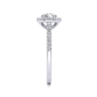 Lab Created 1 ct. t.w. Grown Halo Diamond Engagement Ring 14K Gold