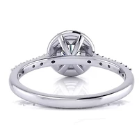 Lab Created 1 ct. t.w. Grown Halo Diamond Engagement Ring 14K Gold