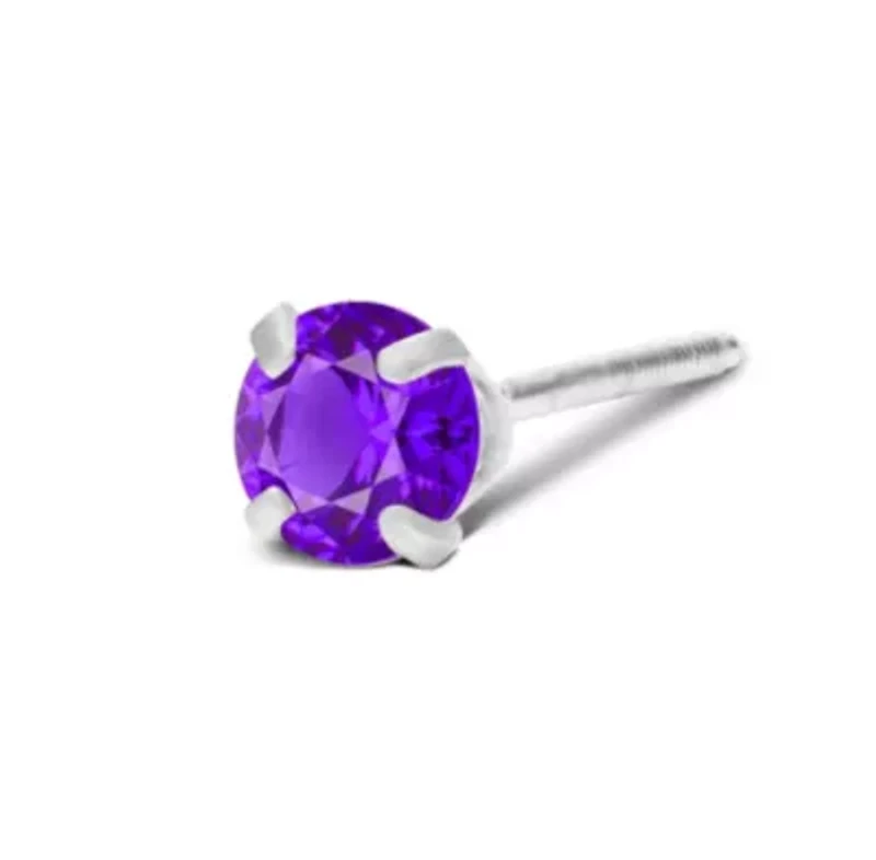 Lab Created 1/4 ct. t.w. Gemstone Stud Earrings White Gold