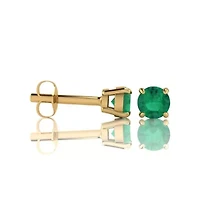Lab Created 1 ct. t.w. Gemstone Stud Earrings Yellow Gold