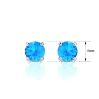 1 1/2 ct. t.w. Gemstone Stud Earrings 14K Gold